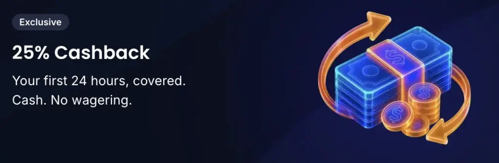 Cashback program is available on Cashy online casino.