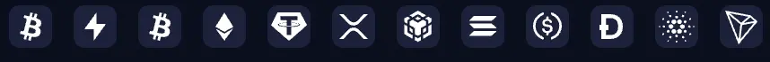 Cashy supports cryptocurrencies for deposits and withdrawals.