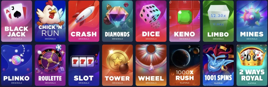 Play instant win games on Cashy casino.